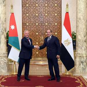 الرئيس المصري وعاهل الأردن