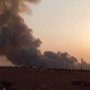 الدخان يتصاعد من بلدة الغازية بجنوب لبنان