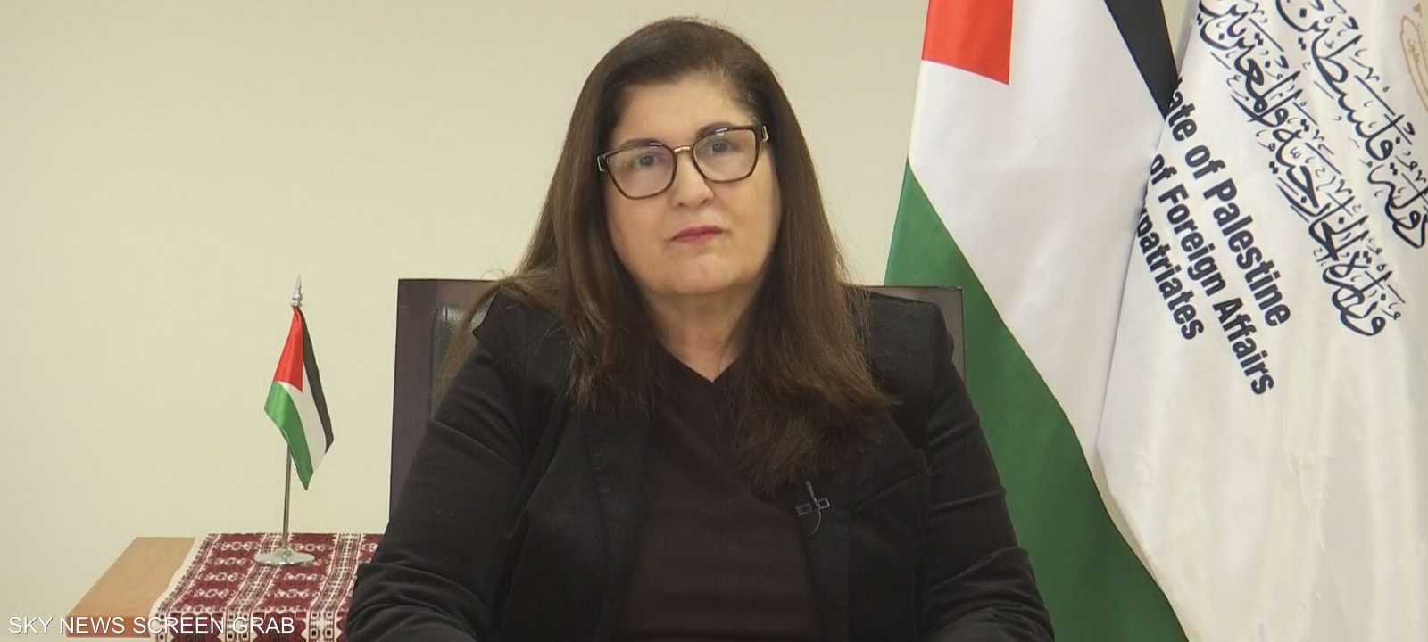 وزيرة الدولة لشؤون وزارة الخارجية الفلسطينية فارسين أغابكيان