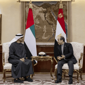 الشيخ محمد بن زايد آل نهيان وعبد الفتاح السيسي
