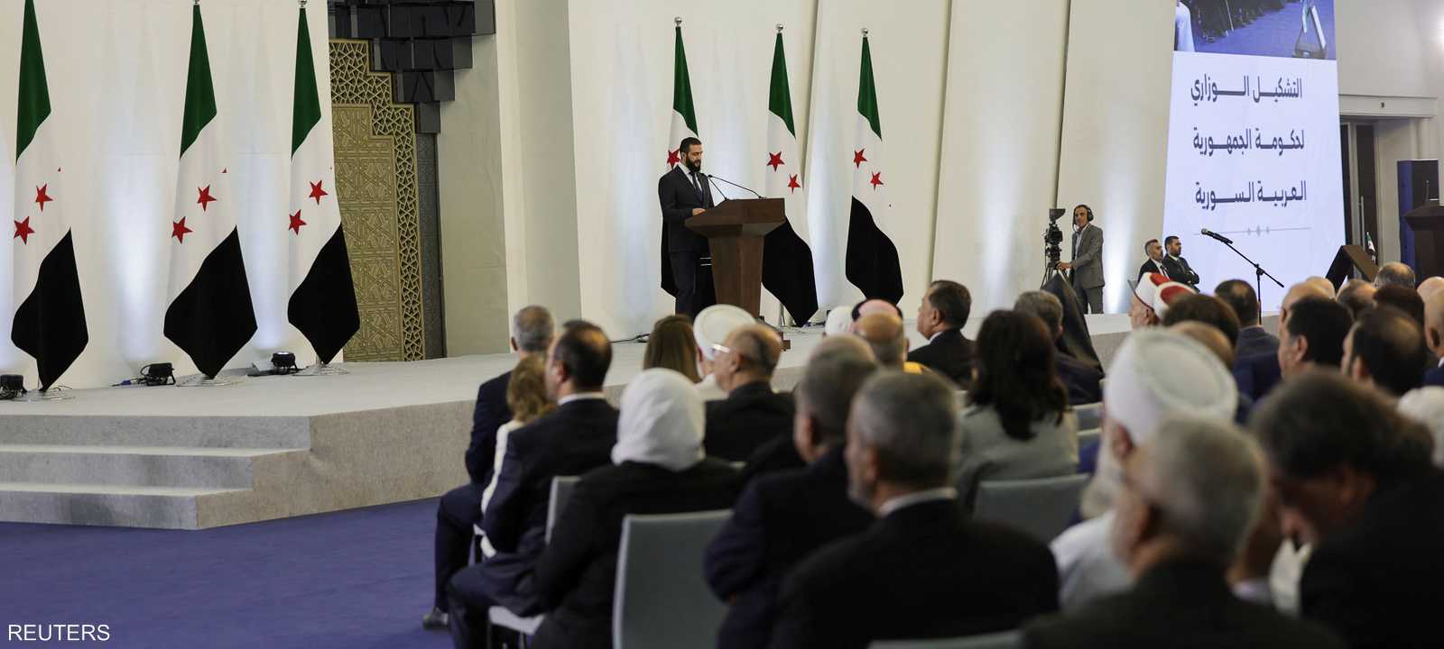 الشرع أعلن السبت تشكيل حكومة جديدة في سوريا