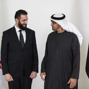 بحث الشيخ محمد بن زايد وأحمد الشرع العلاقات بين البلدين