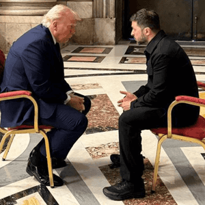 لقاء ترامب وزيلينسكي في روما