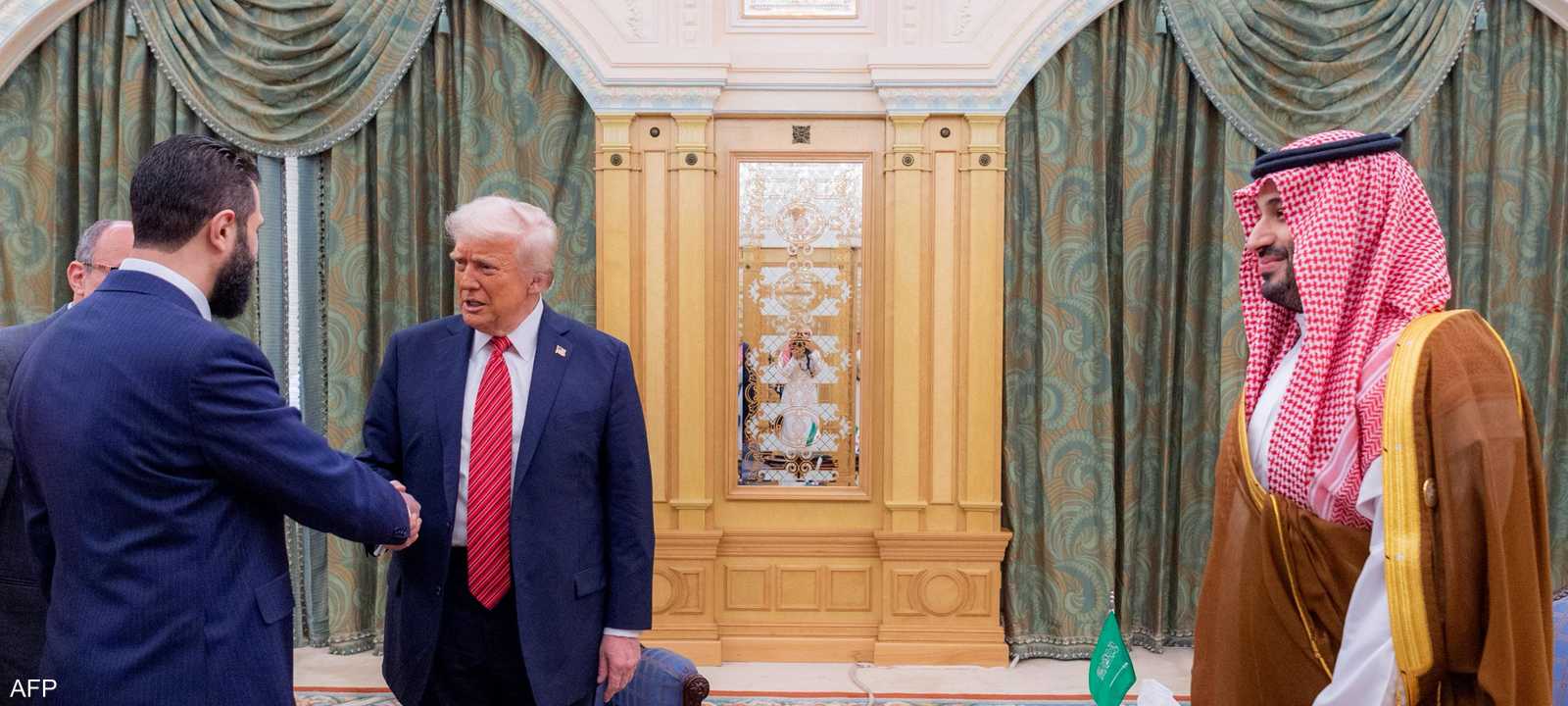 الشرع التقى ترامب في الرياض