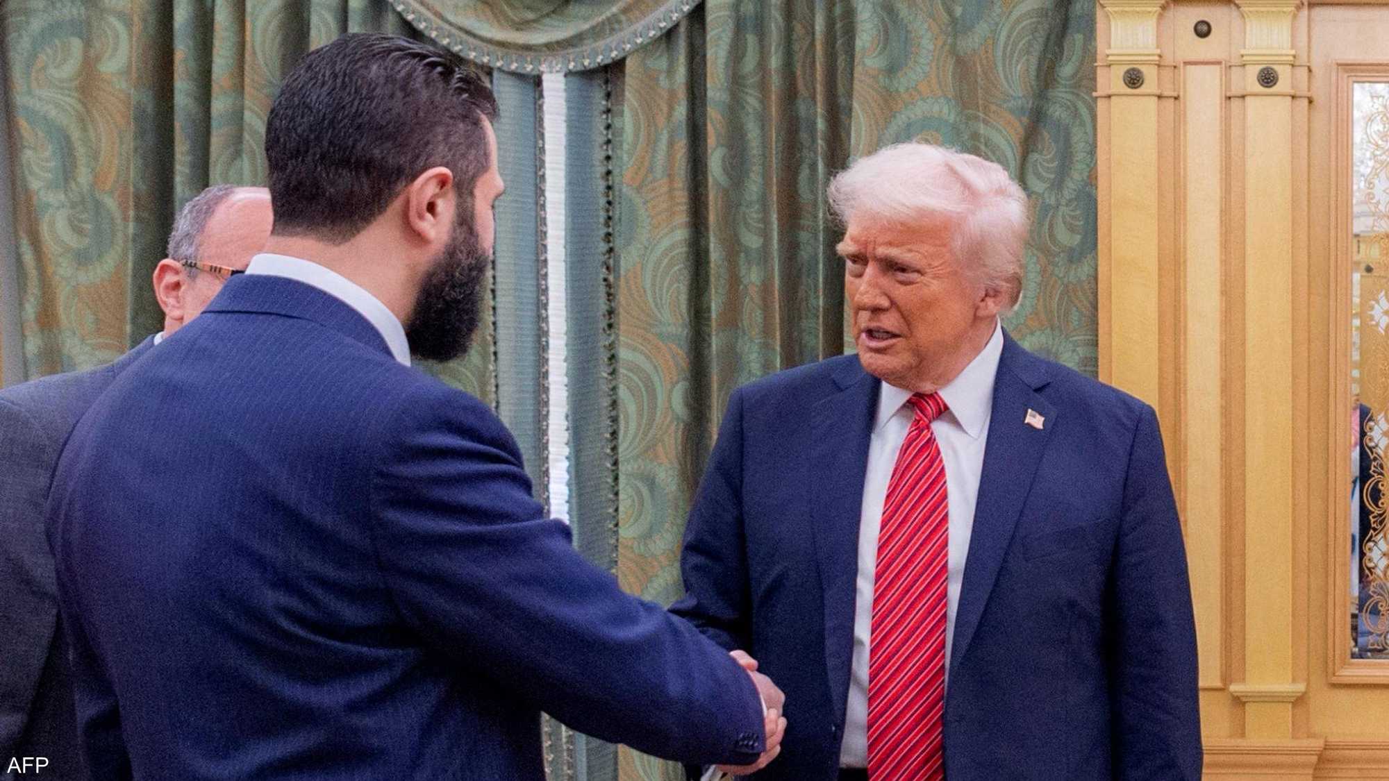 الشرع التقى ترامب في الرياض