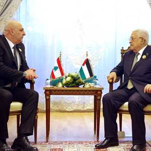 محمود عباس وجوزيف عون