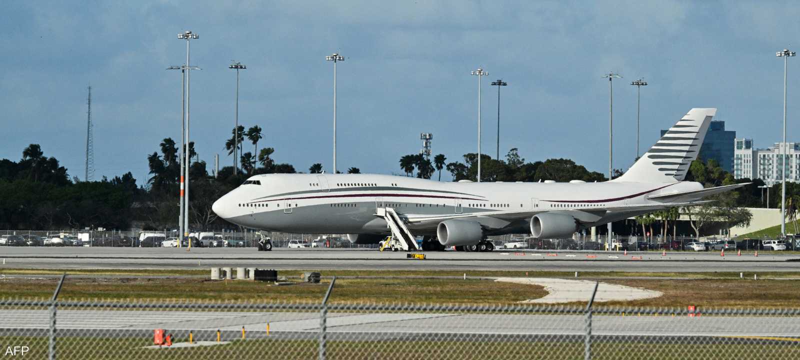 طائرة بوينغ 747 قطرية - أرشيفية