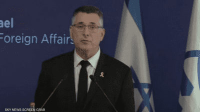 وزير الخارجية الإسرائيلي جدعون ساعر