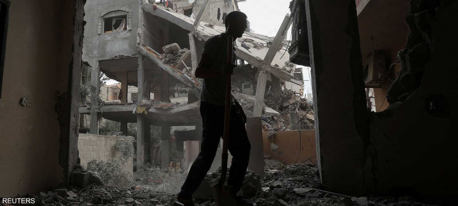 دمار واسع في قطاع غزة.. أرشيفية