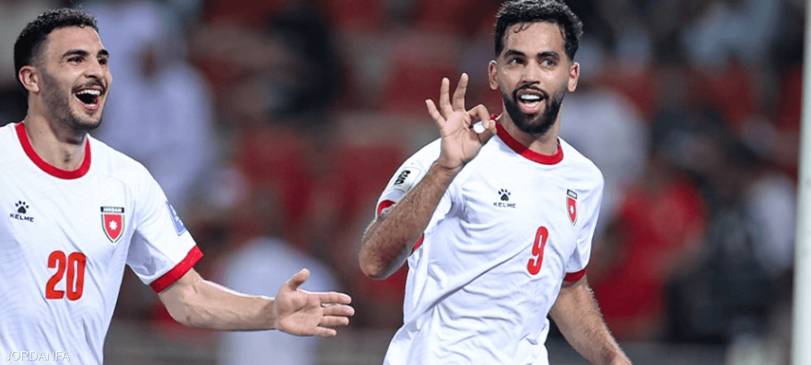 علي علوان سجل 3 أهداف لمنتخب الأردن ضد عمان