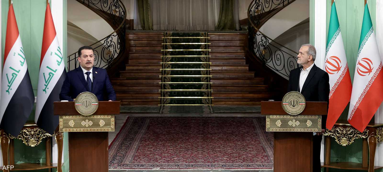 بزشكيان دعا السوداني لمنع إسرائيل من استخدام أجواء العراق