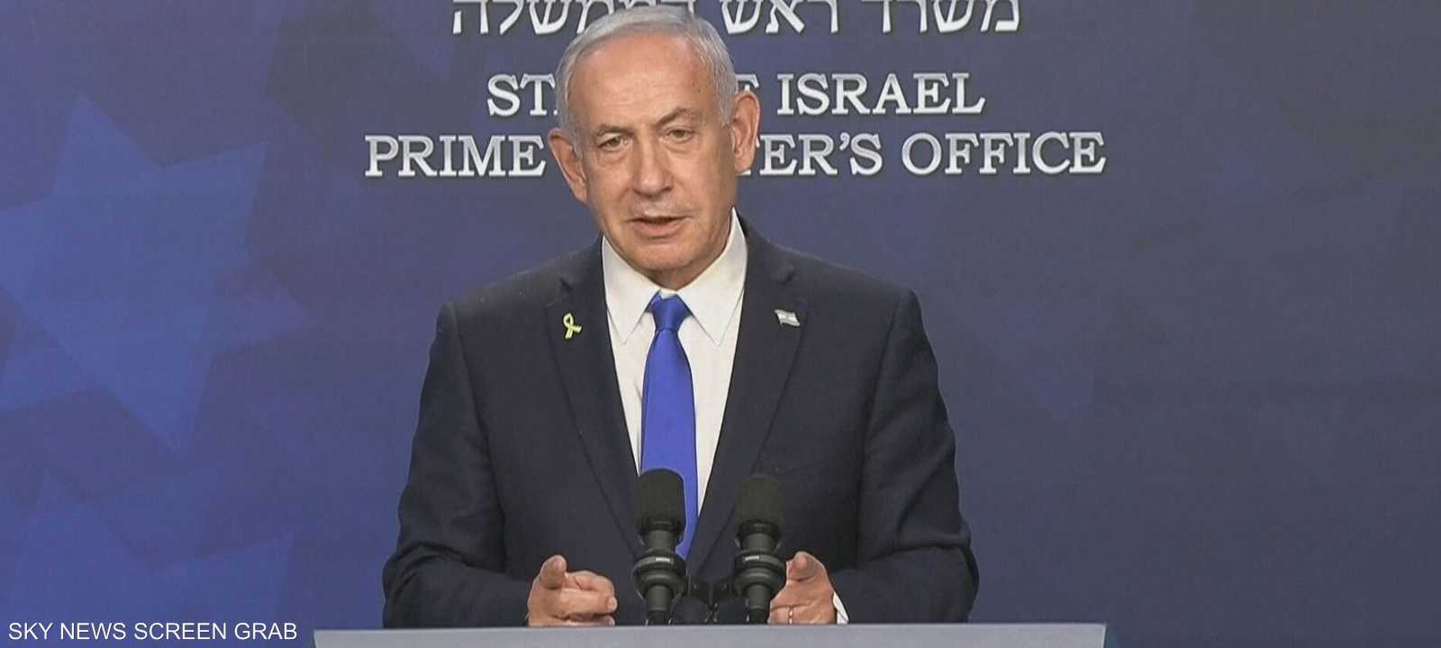 رئيس الوزراء الإسرائيلي بنيامين نتنياهو