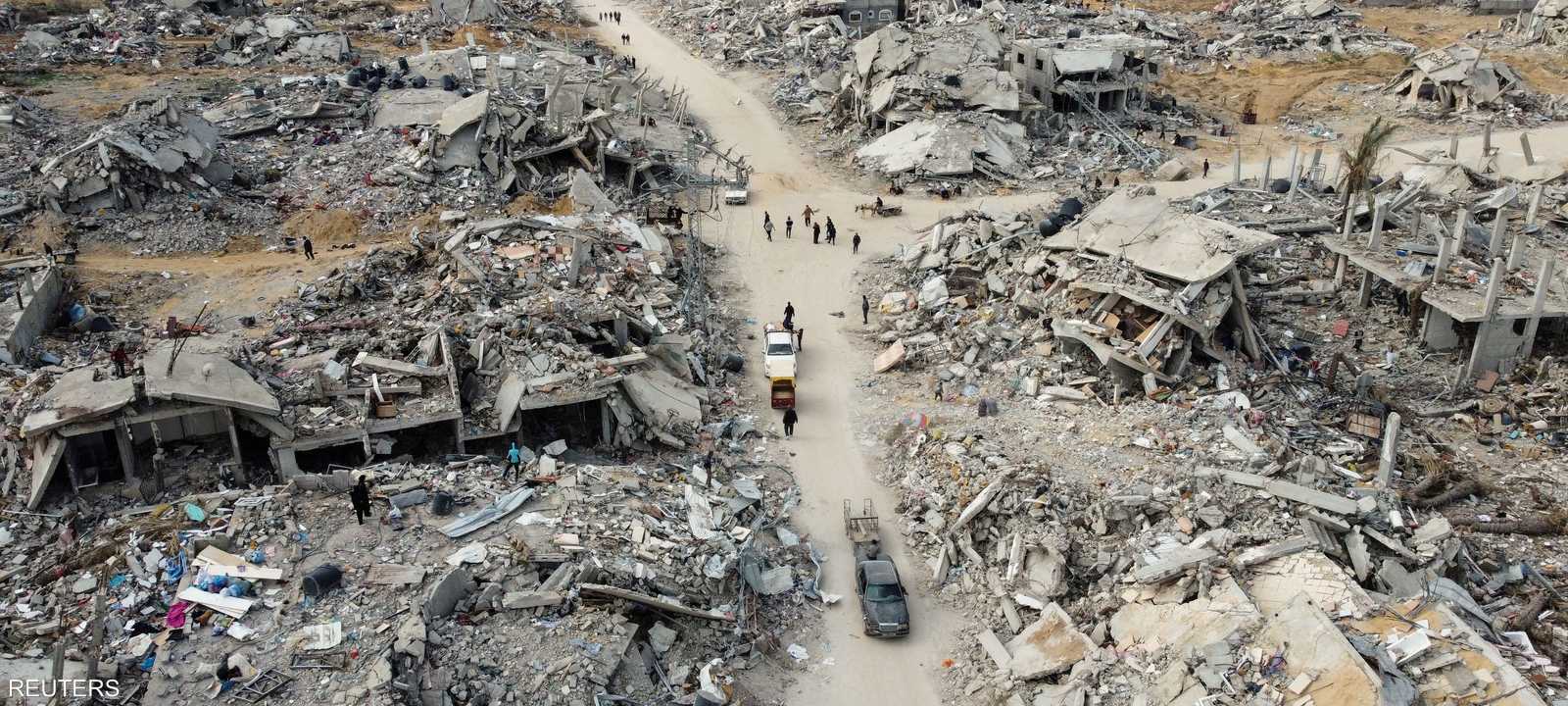 أرشيفية لآثار القصف الإسرائيلي على غزة