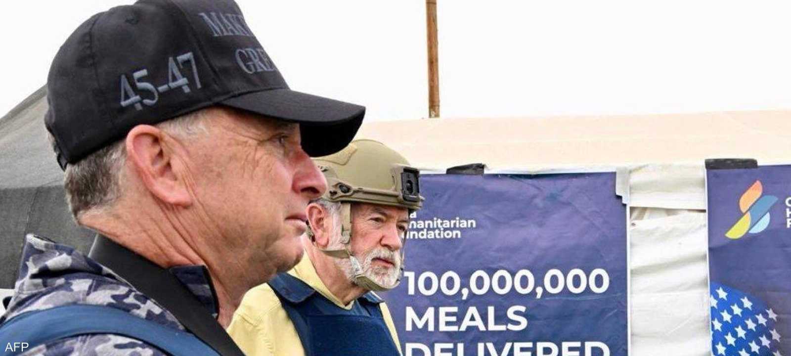 ستيف ويتكوف خلال زيارته إلى غزة