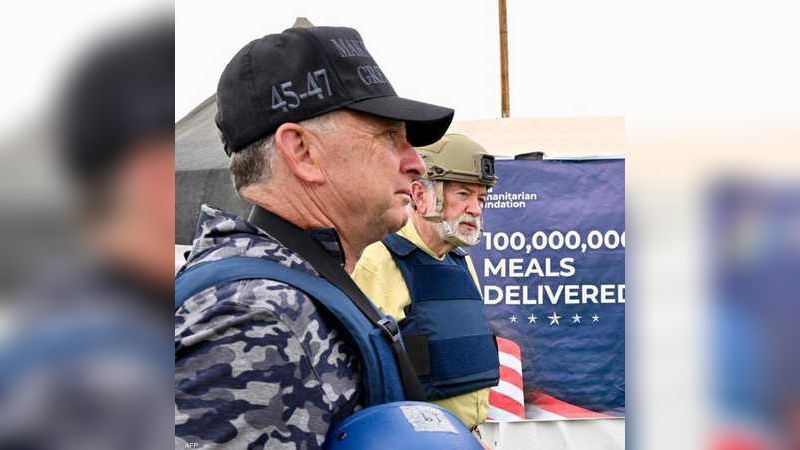 ستيف ويتكوف خلال زيارته إلى غزة