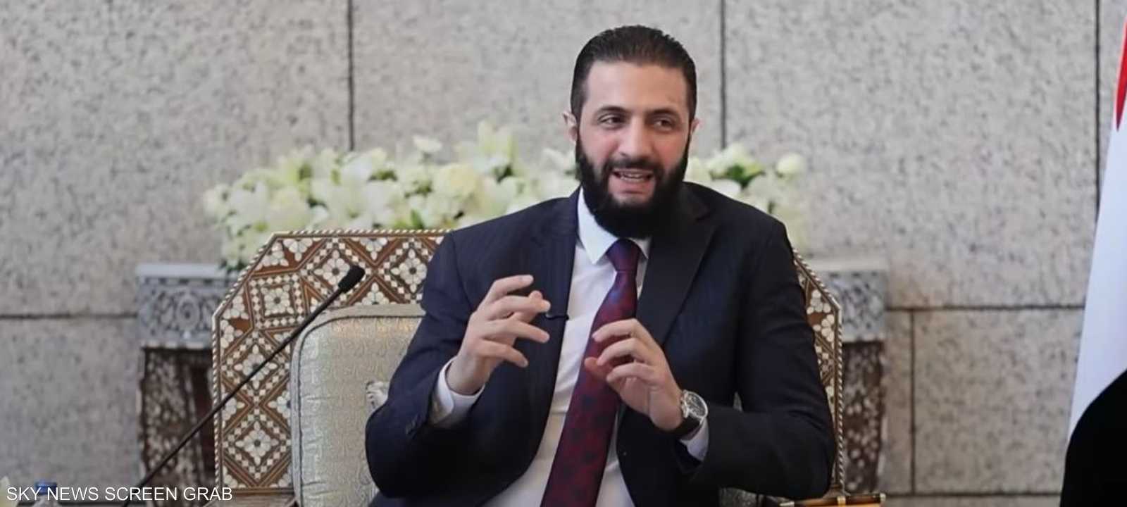 الرئيس السوري أحمد الشرع