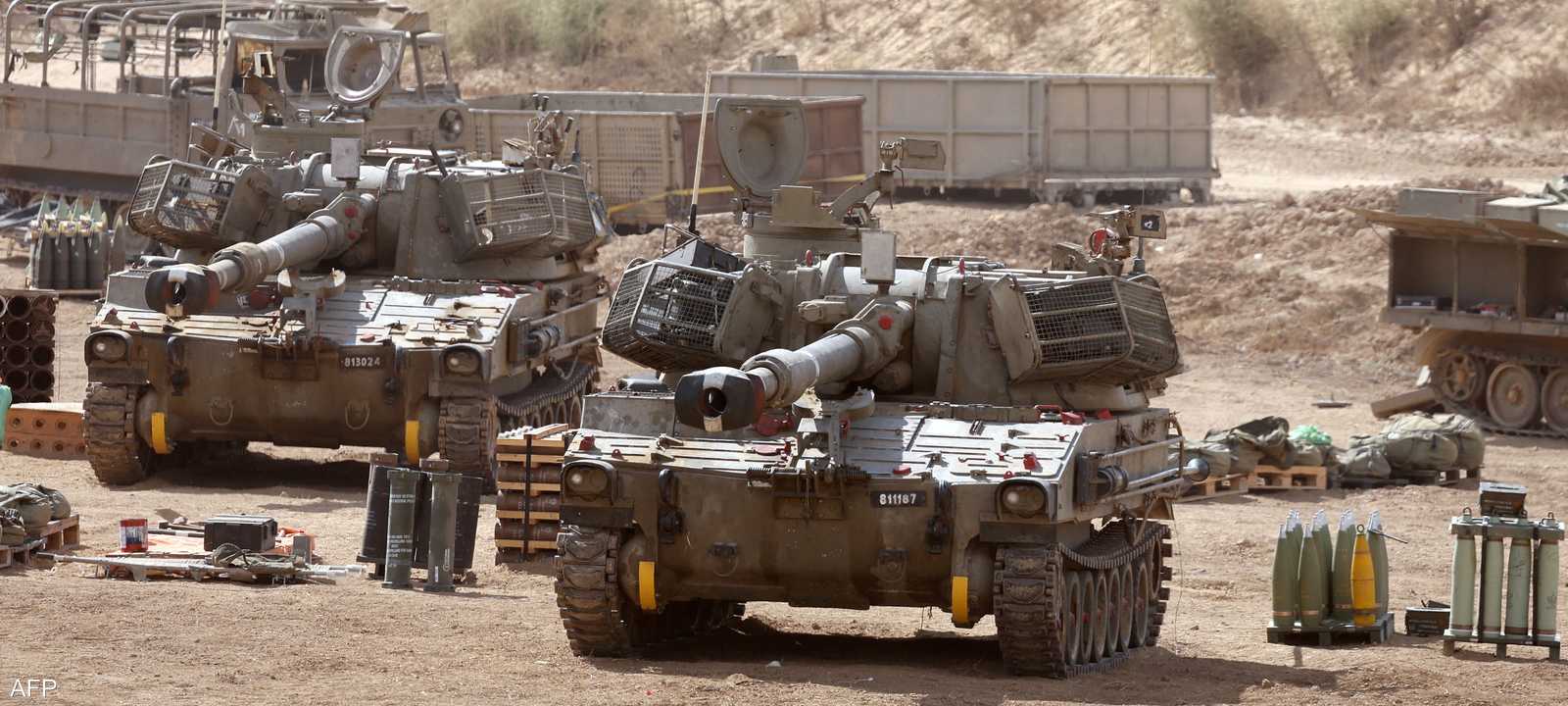 دبابات إسرائيلية على الحدود مع غزة