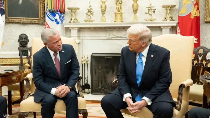 ملك الأردن مع الرئيس الأميركي