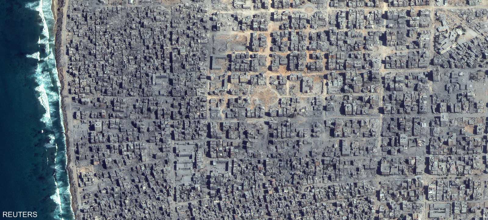 صورة للدمار في مدينة غزة