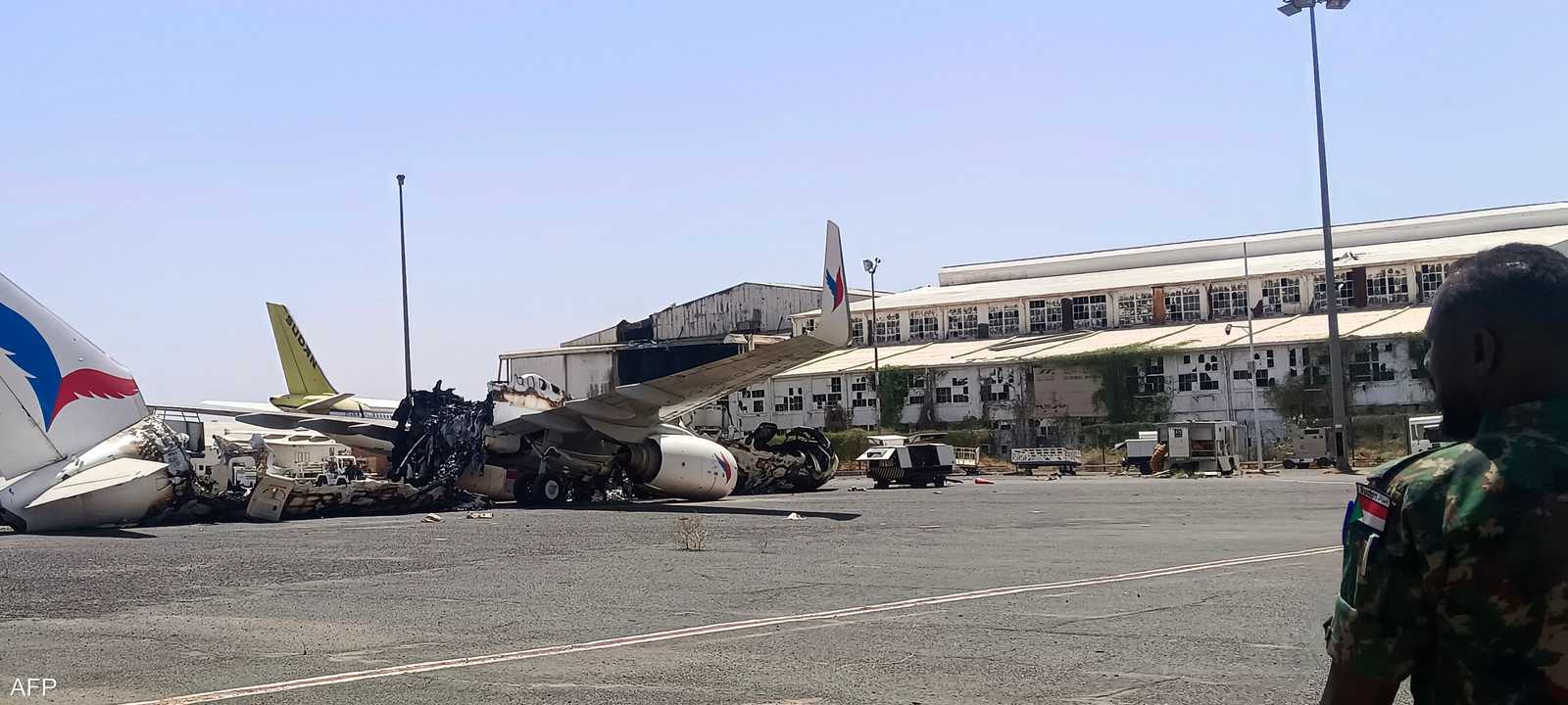 مطار الخرطوم لا يعمل منذ بدء الحرب