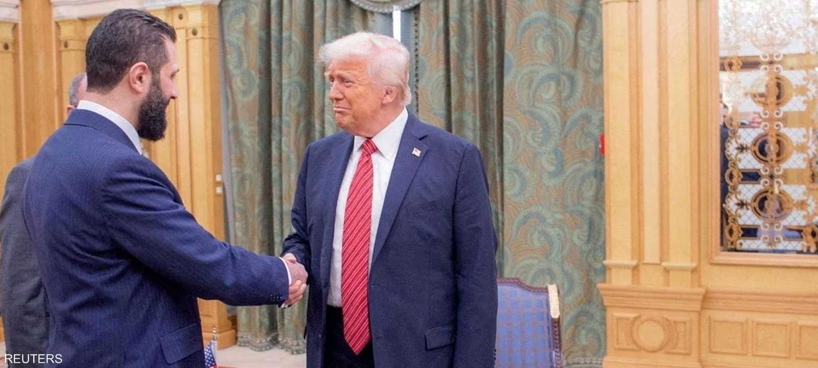 أرشيفية للقاء سابق بين ترامب والشرع