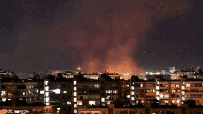 قذائف مجهولة المصدر تسقط في محيط مطار المزة بدمشق