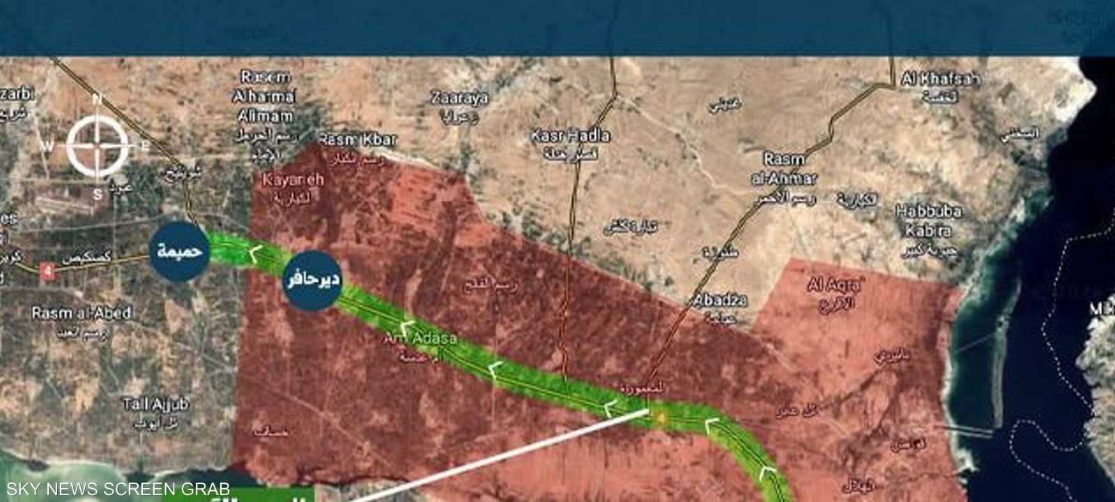 صورة رسمية للممر الإنساني