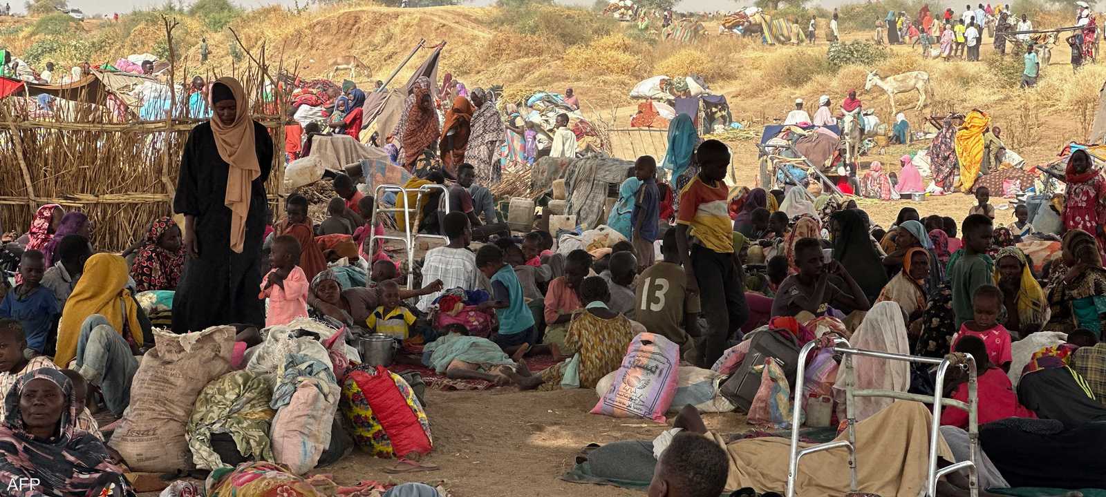 جانب من معسكر زمزم للنازحين في دارفور