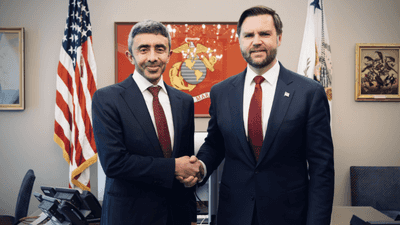 عبدالله بن زايد يلتقي نائب الرئيس الأميركي في واشنطن