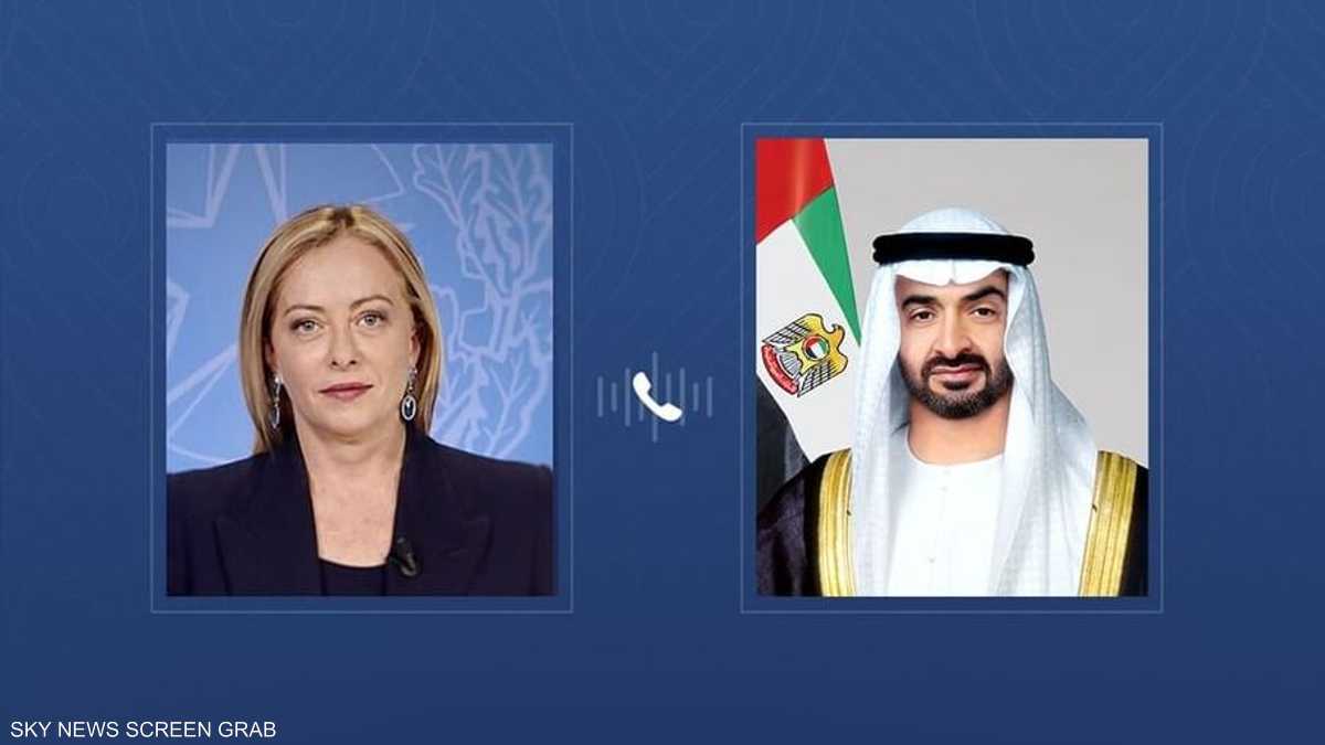 محمد بن زايد وجورجيا ميلوني يبحثان التطورات الإقليمية