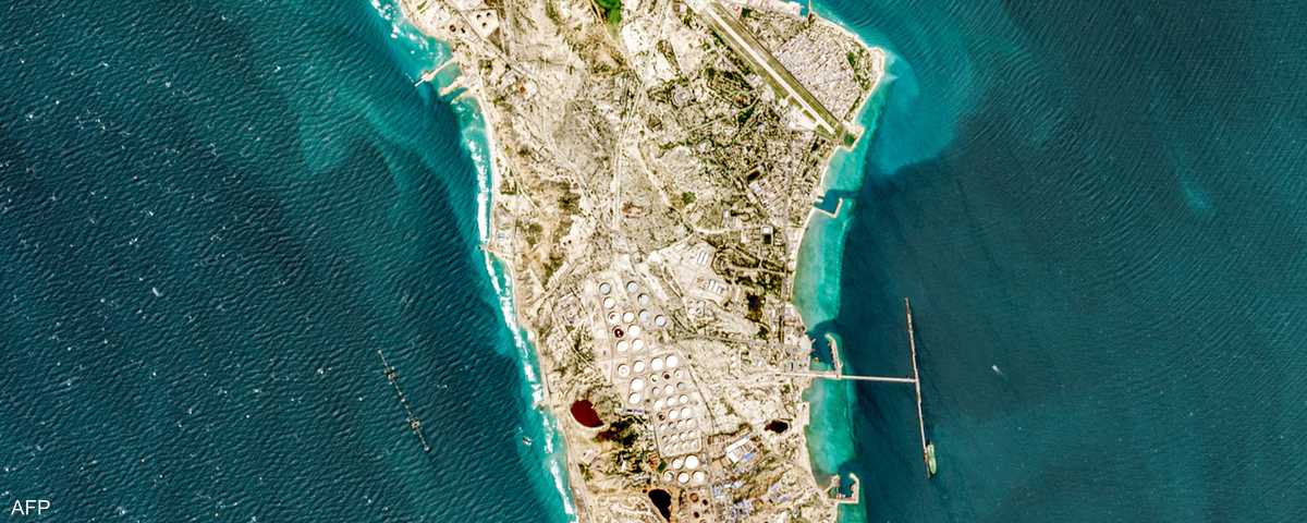 صورة لجزيرة خرج الإيرانية التقطتها وكالة الفضاء الأوروبية