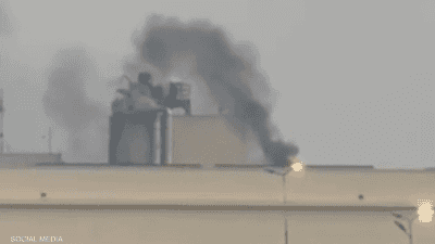 فيديو.. ضربة تستهدف السفارة الأميركية في بغداد