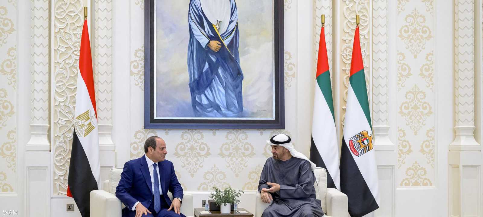 الشيخ محمد بن زايد والرئيس عبد الفتاح السيسي