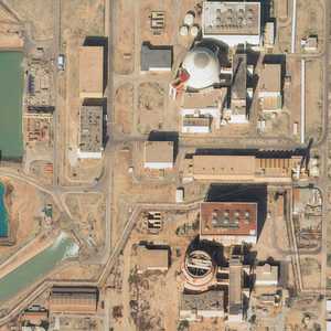 محطة بوشهر من الفضاء في لقطة أرشيفية