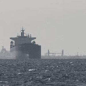 سفن شحن تبحر بالقرب من مضيق هرمز.. أرشيفية