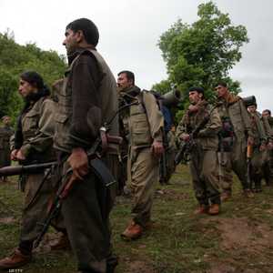 مقاتلون من حزب العمال الكردستاني في أحد معاقلهم شمال العراق