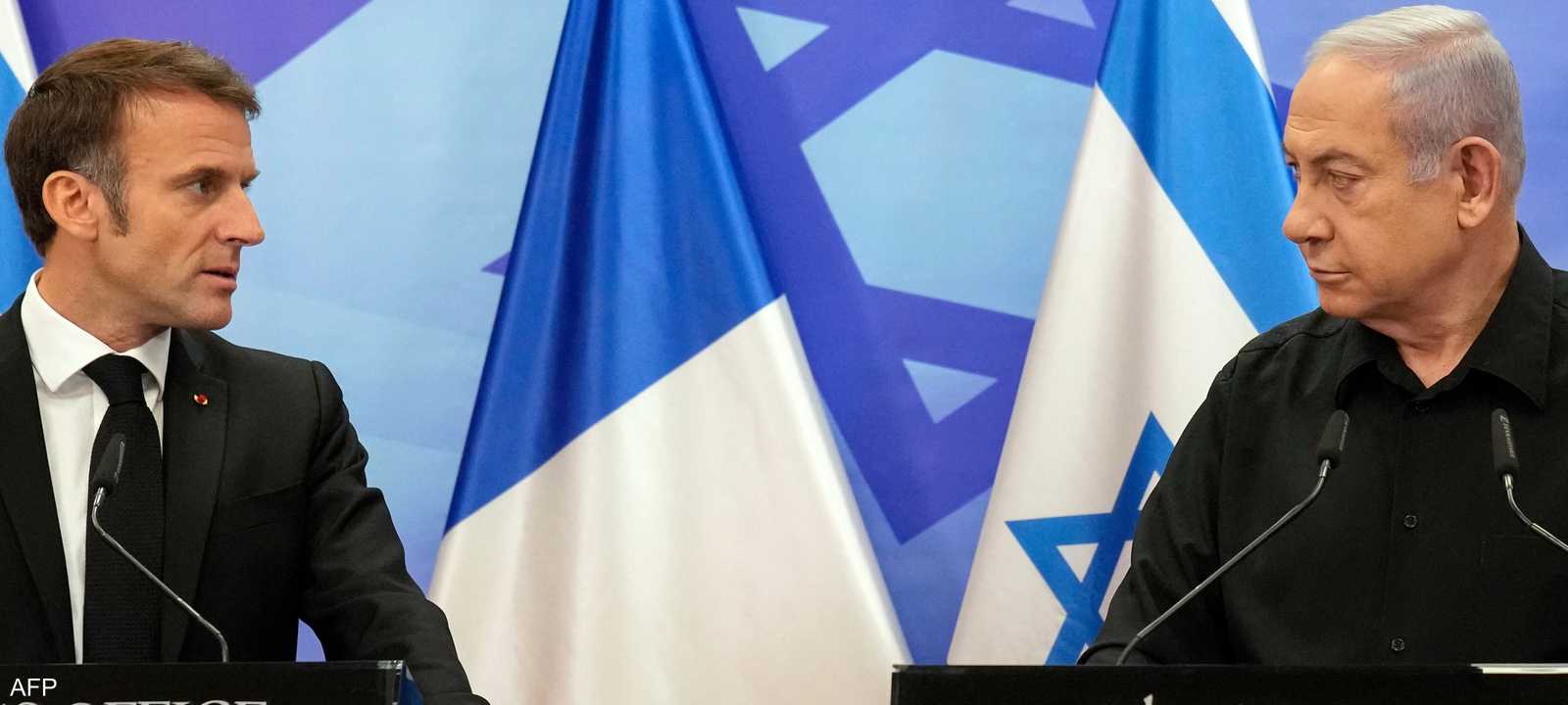نتنياهو وماكرون