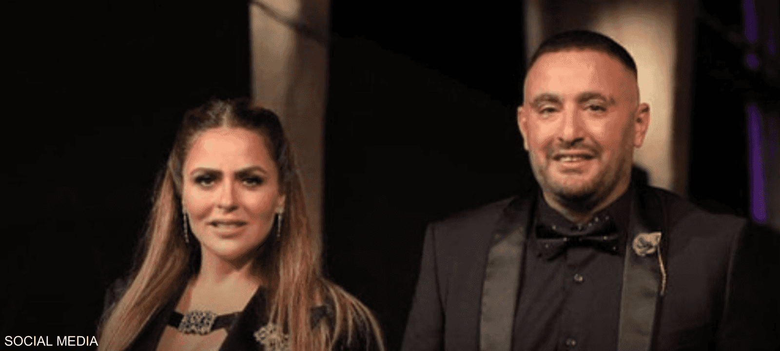 أحمد السقا رفقة زوجته