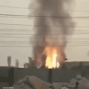 حريق هائل في حقل بارس الجنوبي