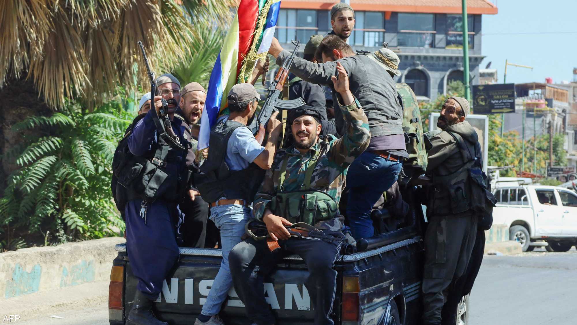 مسلحون دروز في السويداء