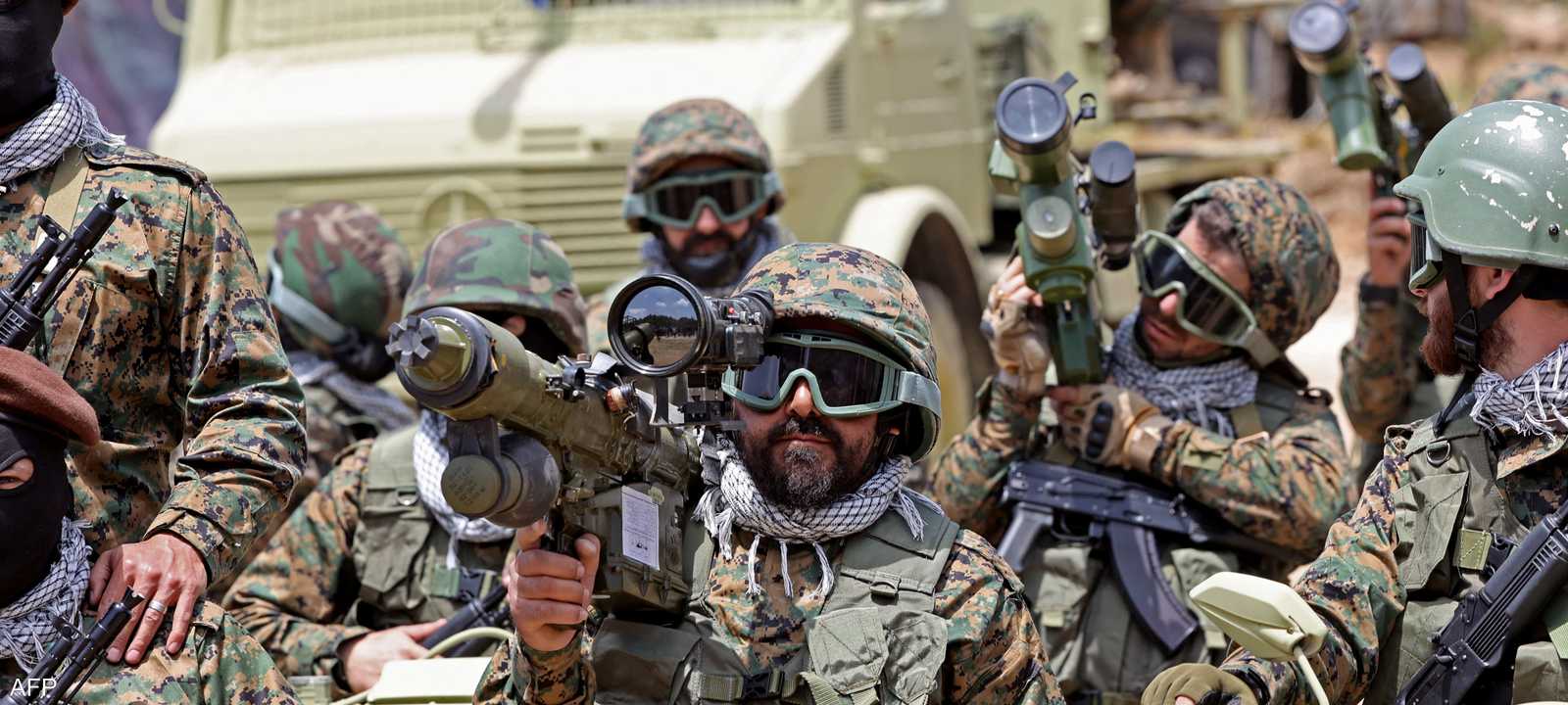 أرشيفية لمقاتلين من حزب الله اللبناني