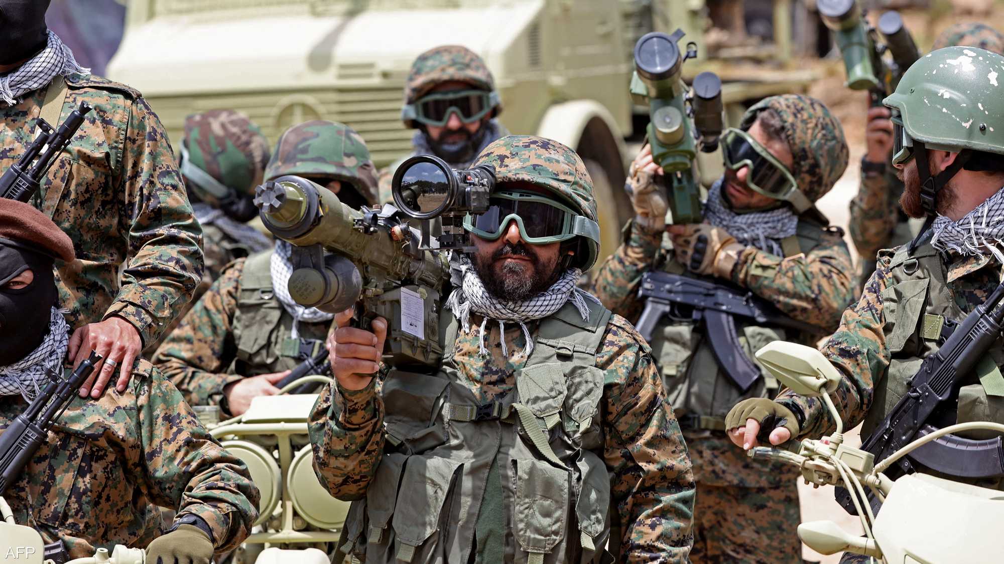 أرشيفية لمقاتلين من حزب الله اللبناني