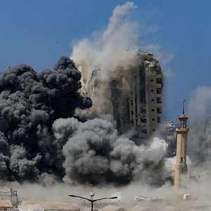 لحظة قصف برج المشتهى