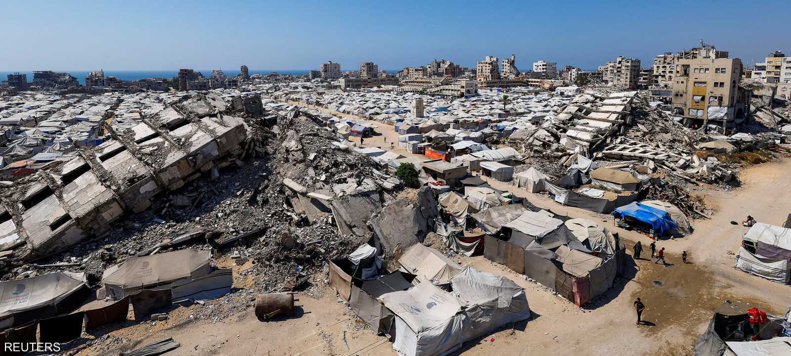 صورة أرشيفية تظهر الدمار في قطاع غزة