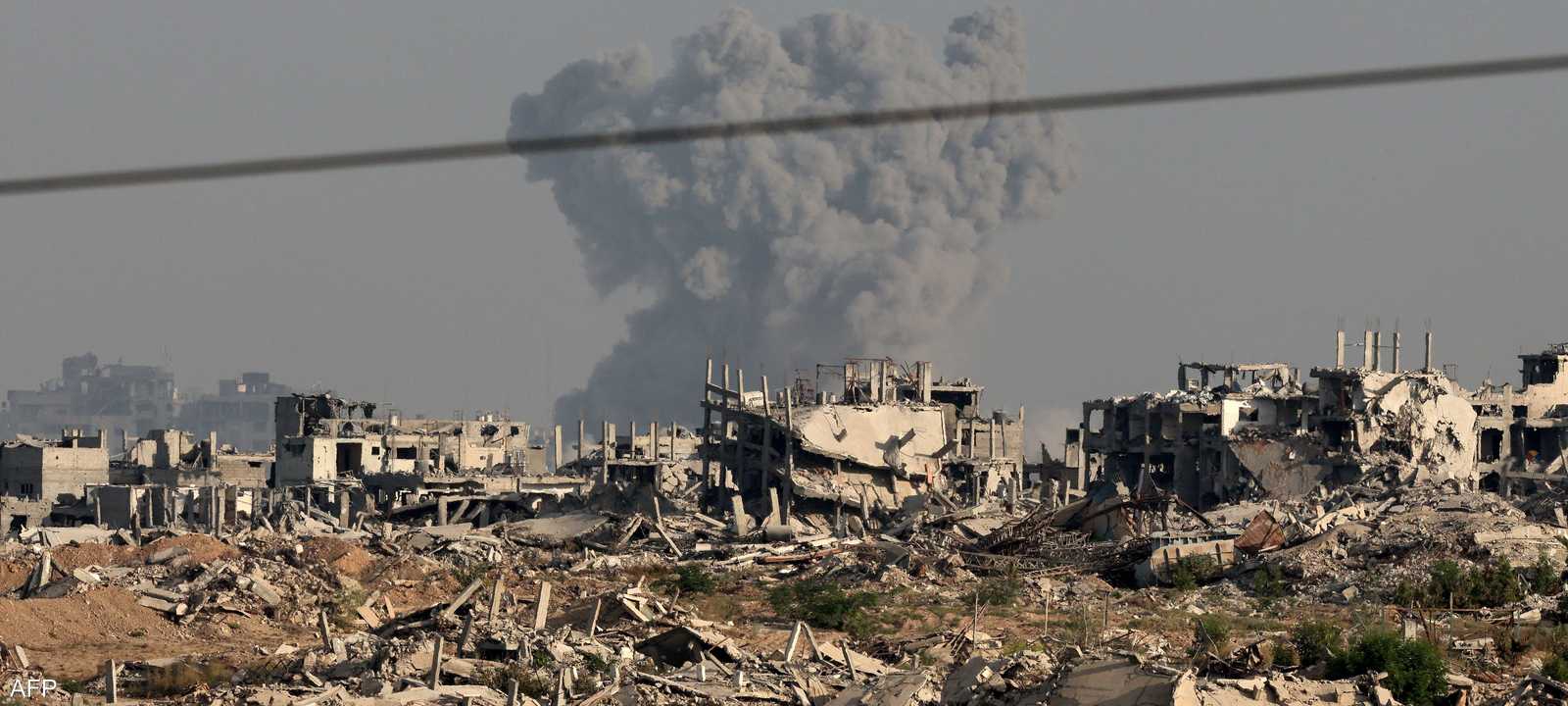 أرشيفية لقصف إسرائيلي على قطاع غزة