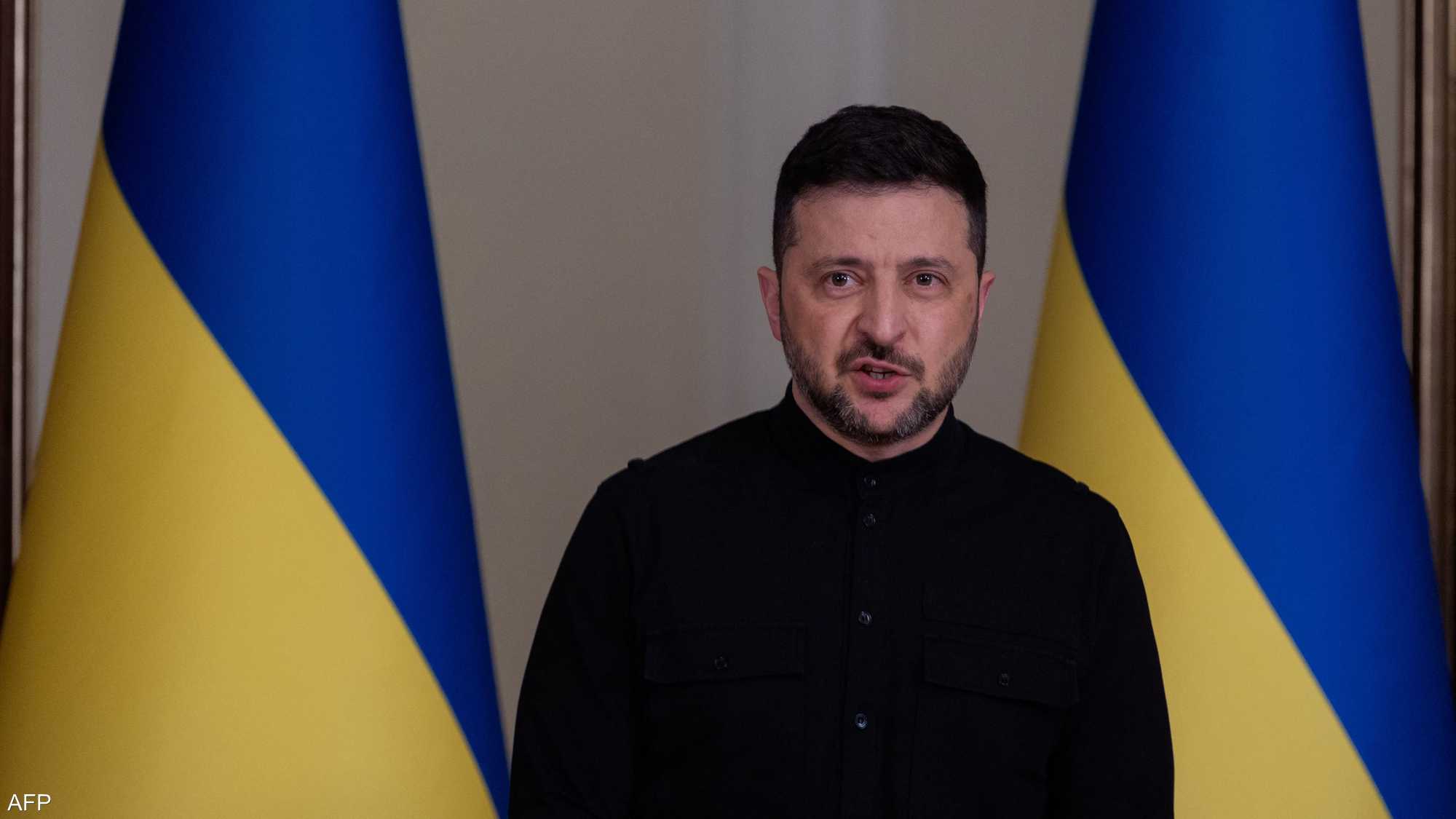 الرئيس الأوكراني فولوديمير زيلينسكي