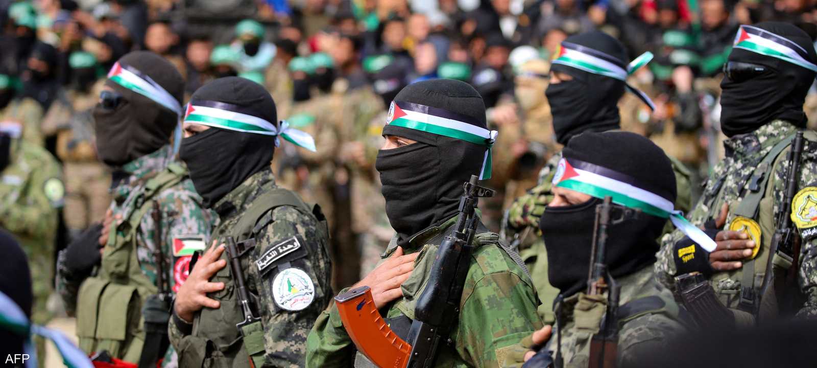 أرشيفية لمقاتلين من حركة "حماس"